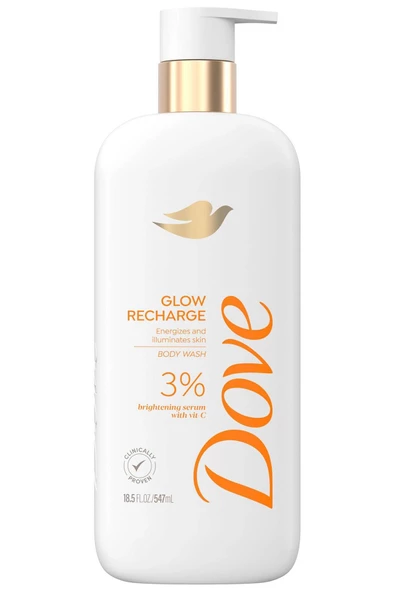 Dove Glow Recharge %3 Brightening Serum Vücut Şampuanı 547ML ürün görseli 1