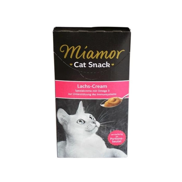 Miamor Cream Somonlu Sıvı Kedi Ödül Maması 15 Gr 6 lı ürün görseli 1