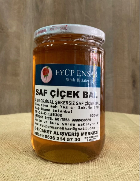 Eyüp Ensar SAF ÇİÇEK BAL  NET.900 GR - Resim 2