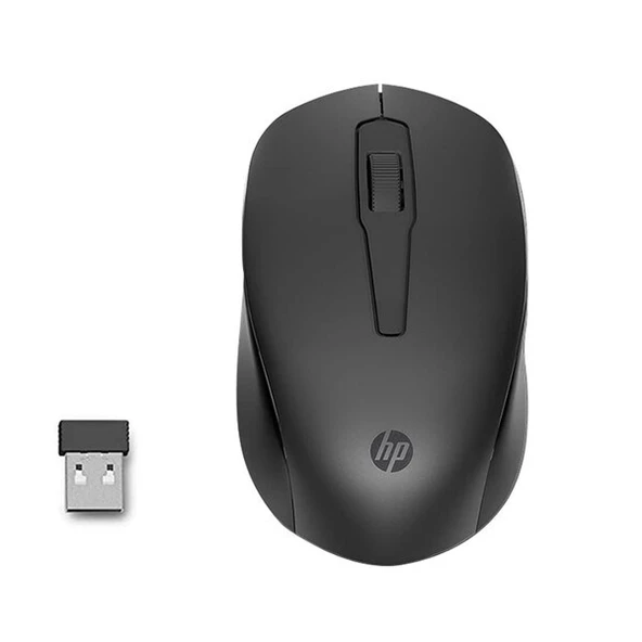 HP 150 2S9L1AA Kablosuz siyah Mouse ürün görseli 1
