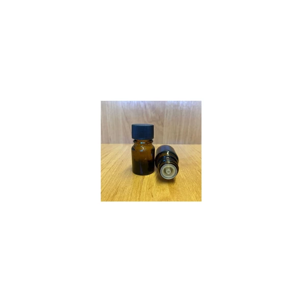 3 ml Amber Içten Damlalıklı Cam Şişe , 3 cc Kolonya Tıpalı Cam Şişe x 10 Adet ürün görseli 1