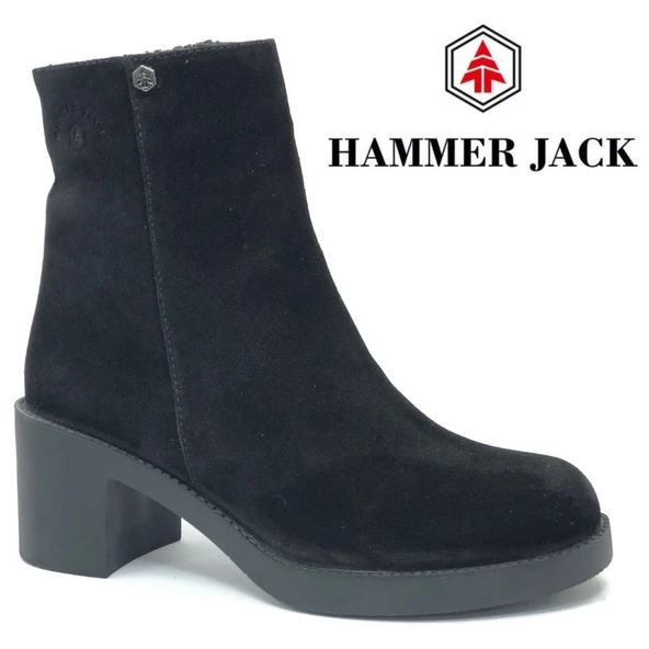 Hammer Jack 830-9941-Z Judy Hakiki Deri Topuklu Kadın Bot ürün görseli 1