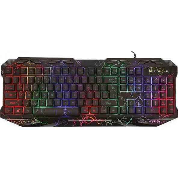 Concord C-64 Rgb Mekanik Hisli Q Klavye Klavye Siyah ürün görseli 1