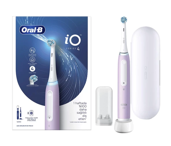 Oral-B İo 4 Şarjlı Diş Fırçası - Eflatun ürün görseli 1