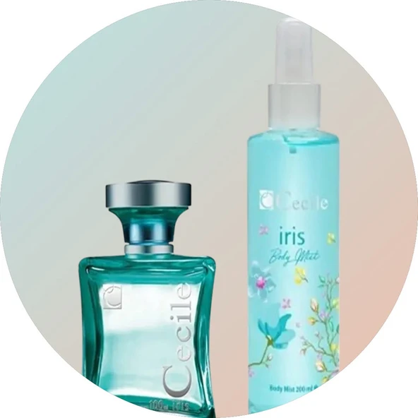 Cecile Iris EDT 100 ml + Deodorant Sprey 150 ml Kadın Parfüm Seti - Resim 2