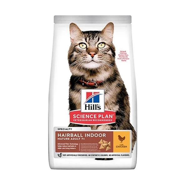 Hill's Hairball Control Tavuklu Tüy Yumağı Önleyici Yaşlı Kedi Maması 1,5 Kg ürün görseli 1