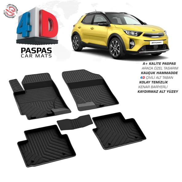 Kia Stonic 4D Havuzlu Paspas 2018 Model Ve Sonrası ürün görseli 1