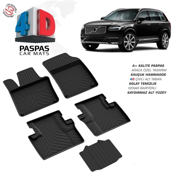 Volvo XC90 4D Havuzlu Paspas 2016 Model Ve Sonrası ürün görseli 1