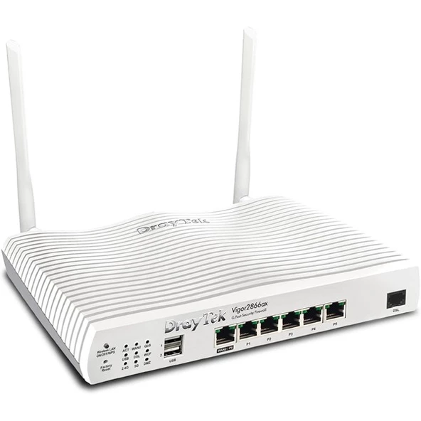 DRAYTEK Vigor 2866ax AX3000 Dual Band VDSL 3G-4G LTE Modem Router ürün görseli 1