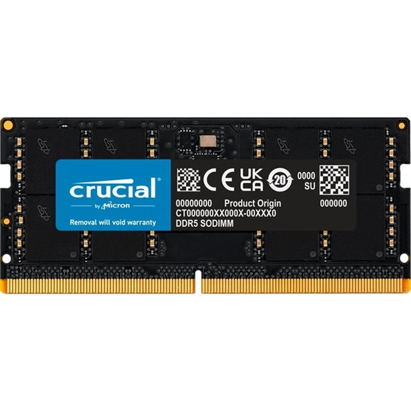 CRUCIAL 32GB DDR5 5600MHZ CL46 NOTEBOOK RAM VALUE CRUSO5600/32 ürün görseli 1