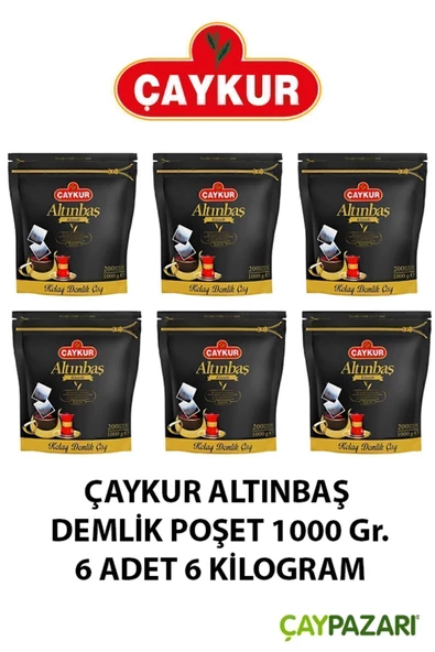 Çaykur Altınbaş Klasik Siyah Kolay Demlik Poşet Çay 6'lı 200 x 5 G ürün görseli 1