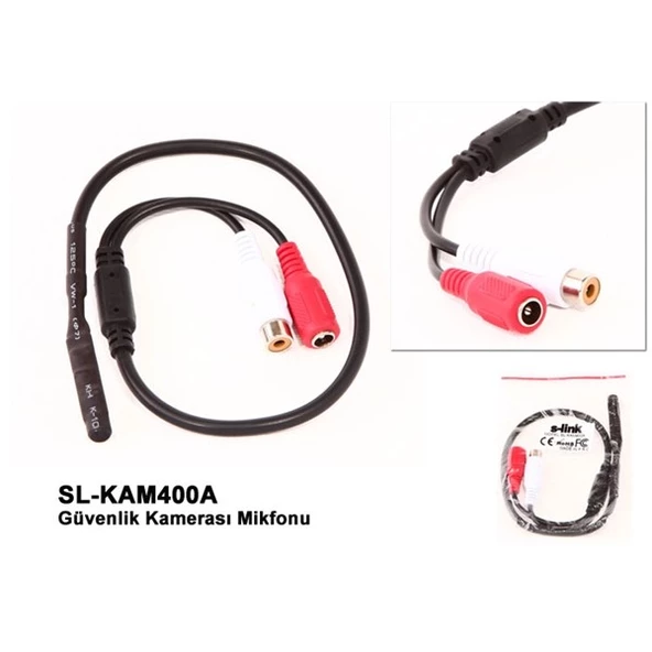 S-link SL-KAM400A Güvenlik Kamera Mikrofonu - Resim 2