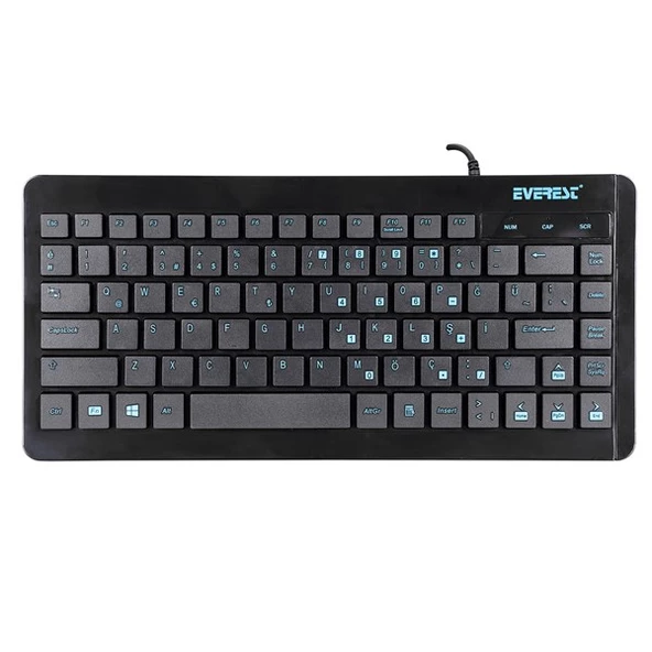 Everest KB-410 Siyah USB Q Mini Klavye - Resim 2