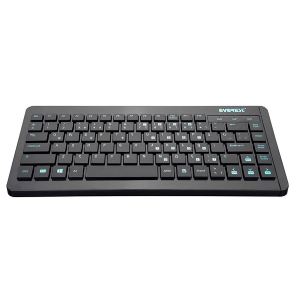 Everest KB-410 Siyah USB Q Mini Klavye - Resim 3