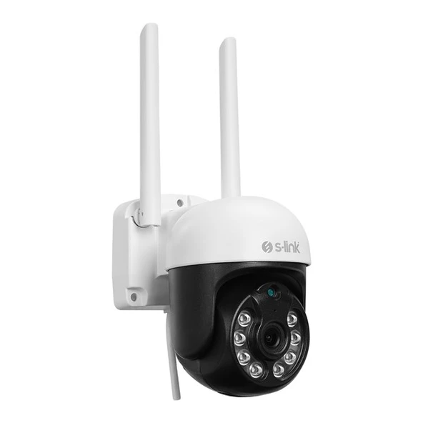 S-link SL-PTZ01 3MP  2.8mm Hareket algılamalı Smart PTZ Dome TF Kart Dual Band Wifi IP Kamera Tuya ürün görseli 1