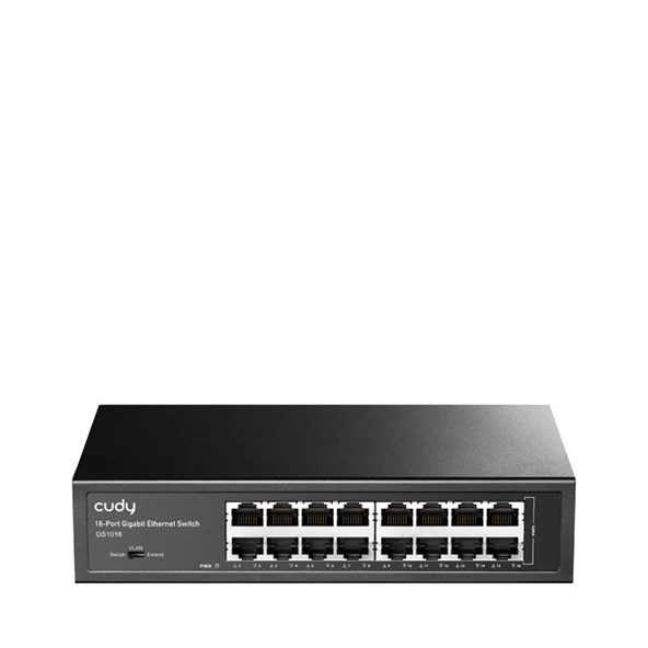 CUDY GS1016 16 Port Gigabit Yönetilemez Metal Kasa Switch ürün görseli 1