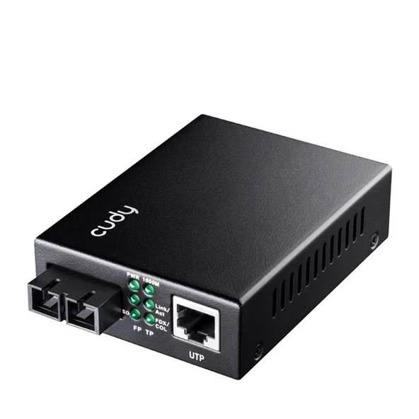 CUDY MC100GSA-20 Gigabit SC-SM Media Converter ürün görseli 1
