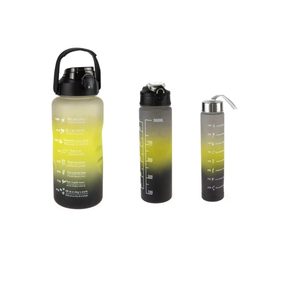 Matara Üçlü Set 2000 Ml 900 Ml 300 ML Siyah ürün görseli 1