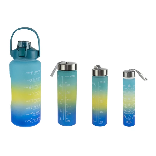 Matara Dörtlü Set 2000 Ml 800 Ml 500 Ml 280 Ml Mavi ürün görseli 1