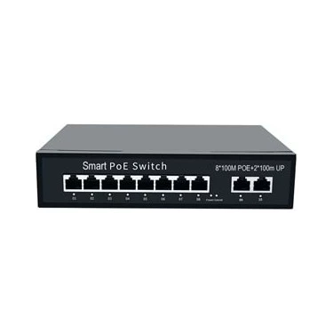 ODS 8port 96w FULL PoE 08ODS-R-8P2U 10/100 2X-UPLINK Yönetilemez Switch ürün görseli 1