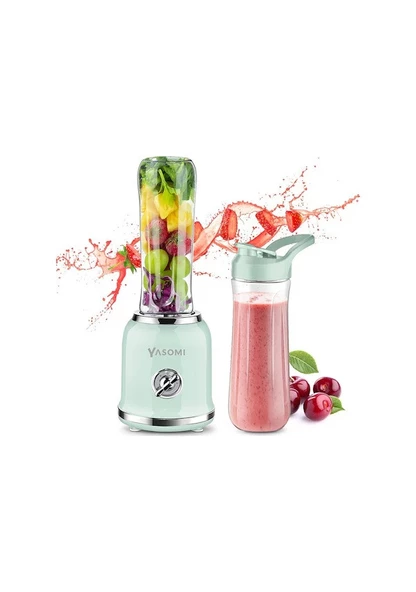 Yasomi BL019 Retro Smoothie Blender Yeşil (Yasomi Türkiye Garantili ) ürün görseli 1