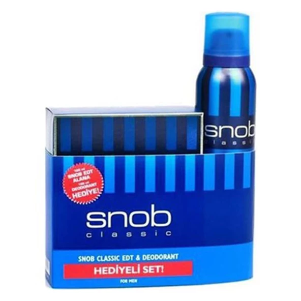 Snob classic FOR MEN 100 ml. e EDT. + 150 ml. e DEO ürün görseli 1