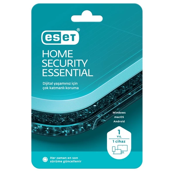 Eset Home Security Essential Kutu 1 Yil - 1 Kullanici ürün görseli 1