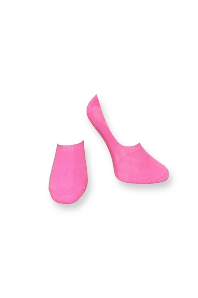 Me-vo Tekli Pembe Renkli Bay/Bayan Unisex Esnek Nem Alabilen Pamuklu Babet Çorap ürün görseli 1