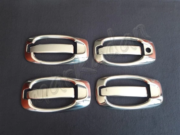 Markadan Opel Combo Krom Kapı Kolu 2012-2018 4 Kapı 8 Parça Set Paslanmaz Çelik ürün görseli 1