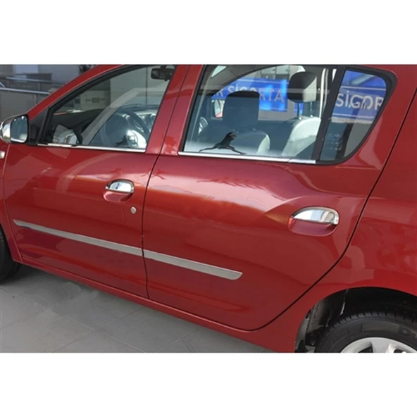Markadan Renault Clio Symbol Krom Cam Çıtası 2013-2021 4 Parça Paslanmaz Çelik ürün görseli 1