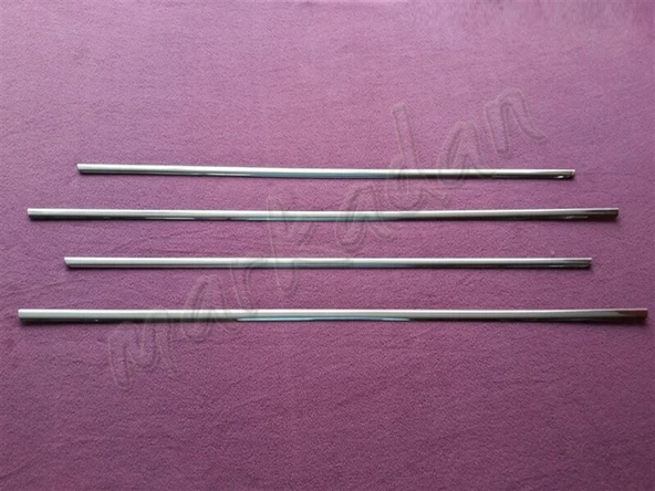 WOC Chrome Mercedes E Klasse W124 Krom Cam Çıtası 1984-1995 4 Parça Paslanmaz Çelik ürün görseli 1