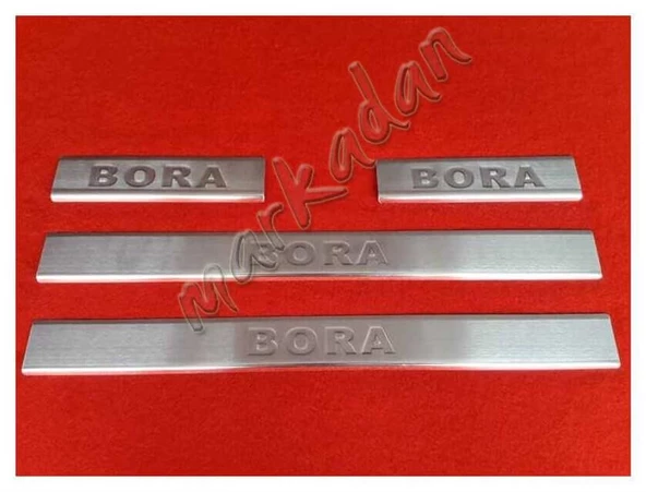 Markadan VW Bora Krom Kapı Eşiği 1998-2004 4 Parça Paslanmaz Çelik ürün görseli 1