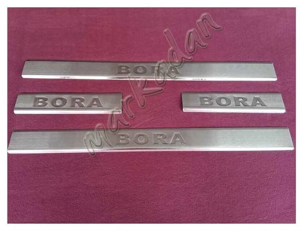WOC Chrome VW Bora Krom Kapı Eşiği 1998-2004 4 Parça Paslanmaz Çelik ürün görseli 1