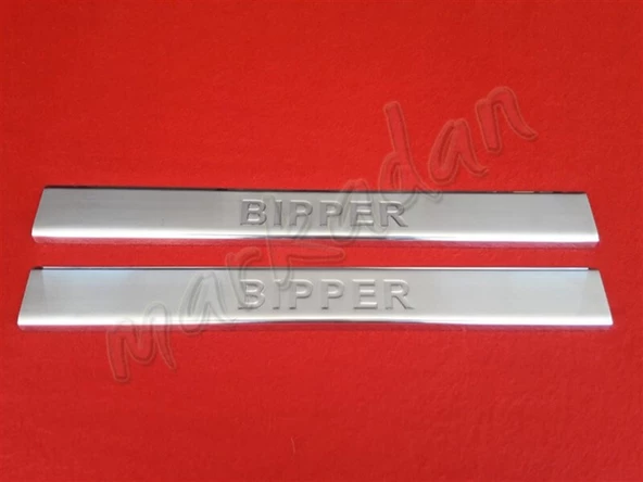 Markadan Peugeot Bipper Krom Kapı Eşiği 2008 Sonrası 2 Parça Paslanmaz Çelik ürün görseli 1
