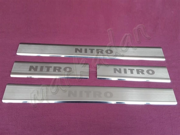 WOC Chrome Dodge Nitro Krom Kapı Eşiği 2007-2012 4 Parça Paslanmaz Çelik ürün görseli 1