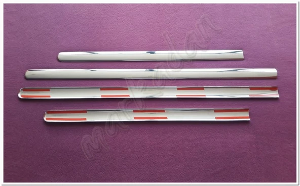 WOC Chrome VW Caddy Krom Yan Kapı Çıtası 2004-2014 4 Parça Paslanmaz Çelik - Resim 3