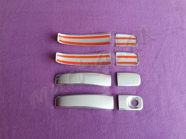 WOC Chrome Opel Vivaro Krom Kapı Kolu 2001-2014 4 Kapı Paslanmaz Çelik - Resim 2