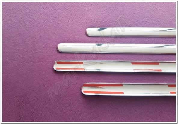 WOC Chrome VW Caddy Krom Yan Kapı Çıtası 2004-2014 4 Parça Paslanmaz Çelik - Resim 5