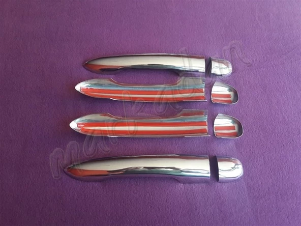 WOC Chrome Renault Espace Krom Kapı Kolu 2006 Sonrası 4 Kapı Paslanmaz Çelik - Resim 2