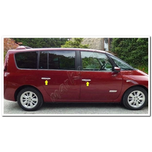 WOC Chrome Renault Espace Krom Kapı Kolu 2006 Sonrası 4 Kapı Paslanmaz Çelik - Resim 3