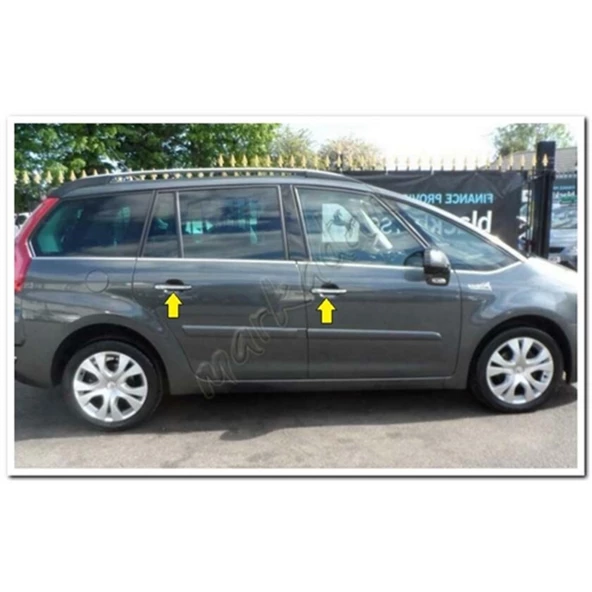 WOC Chrome Citroen C4 Picasso Krom Kapı Kolu 2013-2022 4 Kapı Paslanmaz Çelik ürün görseli 1
