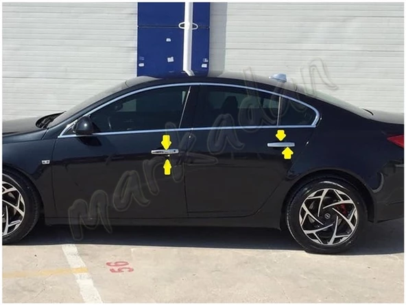 WOC Chrome Opel İnsignia Krom Kapı Kolu 2009 Sonrası 4 Kapı Paslanmaz Çelik - Resim 3