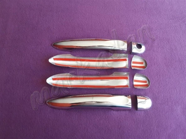 WOC Chrome Ford Kuga Sensörlü Krom Kapı Kolu 2008-2012 4 Kapı Paslanmaz Çelik - Resim 2