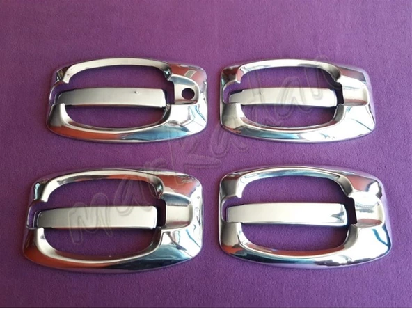 WOC Chrome Citroen Jumper Krom Kapı Kolu 2006 Sonrası 4 Kapı 8 Parça Paslanmaz Çelik ürün görseli 1