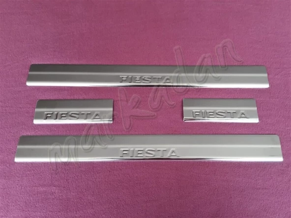 WOC Chrome Ford Fiesta Krom Kapı Eşiği 2009-2017 4 Parça Paslanmaz Çelik ürün görseli 1