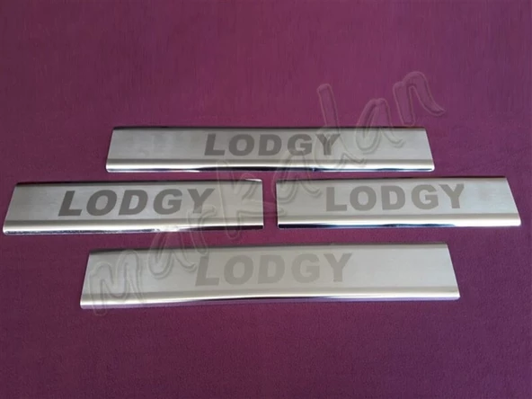 WOC Chrome Dacia Lodgy Krom Kapı Eşiği 2012-2022 4 Parça Paslanmaz Çelik ürün görseli 1