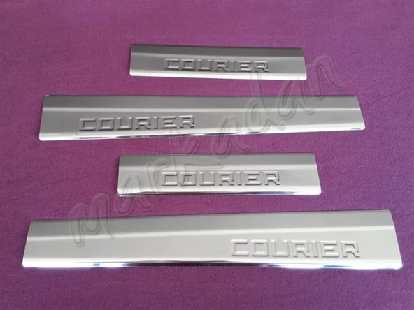 WOC Chrome Ford Tourneo Courier Krom Kapı Eşiği 2014-2023 4 Parça Paslanmaz Çelik ürün görseli 1