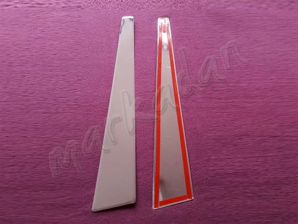 WOC Chrome Renault Megane 2 Kapı Direği 2004-2010 2 Parça Paslanmaz Çelik ürün görseli 1