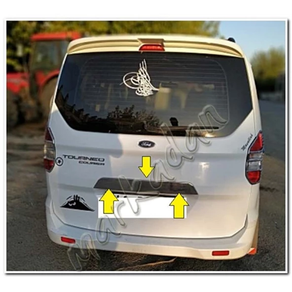 WOC Chrome Ford Tourneo Courier Krom Bagaj Çıtası 2014-2023 Paslanmaz Çelik ürün görseli 1