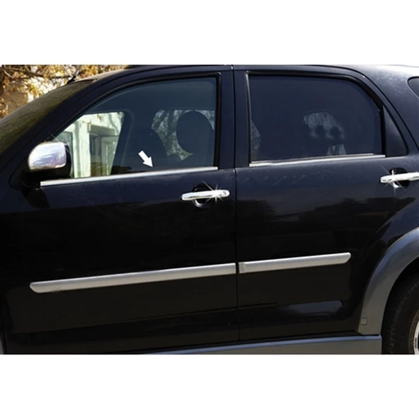 WOC Chrome Daihatsu Terios Krom Cam Çıtası 2006-2017 4 Parça Paslanmaz Çelik ürün görseli 1